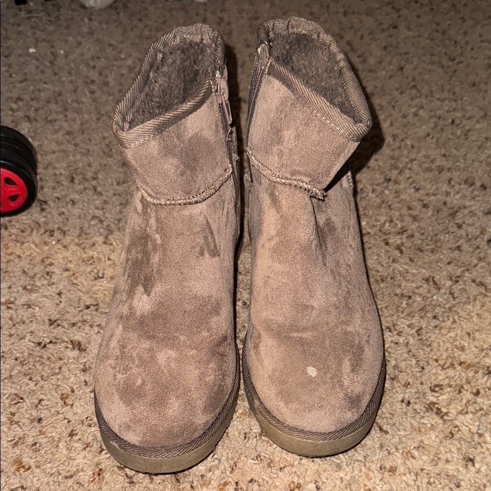 Brown Suede Ankle Boots